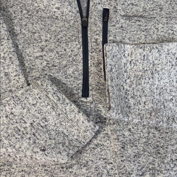 Eddie Bauer Sweatshirt Mens Large Gray 1/2 Zip Fleece Oatmeal Radiator 2.0 - Picture 13 of 14